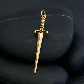 Bronze Sword Pendant 41x10mm
