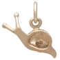 Bronze Snail Charm Back View