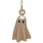 Bronze 3D Ghost Charm 17x8mm