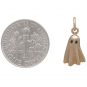 Bronze 3D Ghost Charm 17x8mm