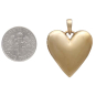 Large Bronze Heart Locket with Dime