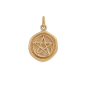 Bronze Pentagram Wax Seal Charm 20x13mm