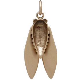 Bronze Cicada Charm 28x11mm