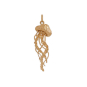 Bronze Detailed Jellyfish Pendant 35x11mm