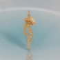 Bronze Detailed Jellyfish Pendant 35x11mm