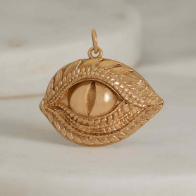 Bronze Dragon Eye Pendant 24x25mm
