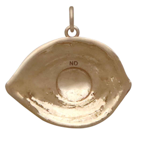 Bronze Dragon Eye Pendant Back View