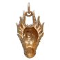 Bronze Dragon Head Charm Back View