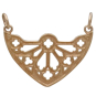 Bronze Cathedral Rose Window Pendant Festoon Back View