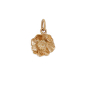 Bronze Detailed Poppy Charm 16x10mm