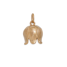 Bronze Dimensional Single lily of the Valley Charm 16x10mm