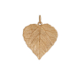 Bronze Aspen Leaf Charm 26x20mm