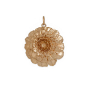 Bronze Marigold Pendant 28x22mm