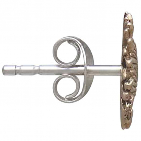 Bronze Sunflower Post Earrings 10x10mm