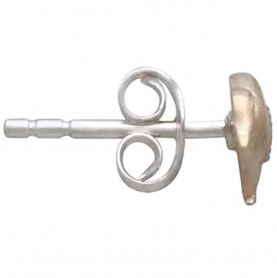 Bronze Raven Post Earrings 7x15mm