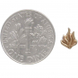 Bronze Fire Flame Post Earrings
