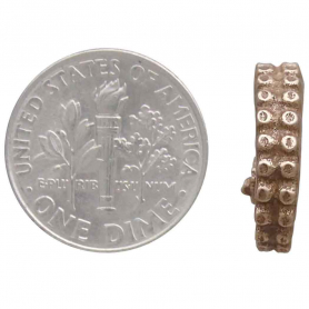 Bronze Octopus Tentacle Post Hoop Earrings 15x4mm