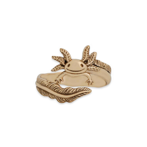 Bronze Adjustable Axolotl Ring