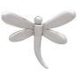 Sterling Silver Dragonfly Solderable Charm 8x10mm