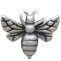 Sterling Silver Tiny Bee Solderable Charm 7x8mm
