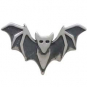 Sterling Silver Layered Bat Solderable Charm 6x10mm