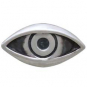 Sterling Silver Dimensional Eye Solderable Charm 5x10mm