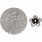 Sterling Silver Cherry Blossom Solderable Charm 8x8mm