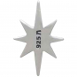 Sterling Silver North Star Solderable Charm 12x8mm