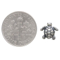 Sterling Silver Turtle Solderable Charm 10x10mm with Dime