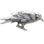 Sterling Silver Raven Solderable Charm 7x15mm