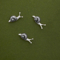 Sterling Silver Snail Solderable Charm 5x14mm