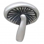 Sterling Silver Detailed Mushroom Solderable Charm 8x7mm