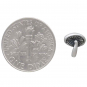 Sterling Silver Detailed Mushroom Solderable Charm 8x7mm