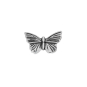 Nina Designs Sterling Silver Detailed Butterfly Solderable Charm 6x10mm