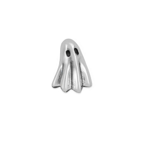 Sterling Silver Ghost Solderable Charm 10x7mm