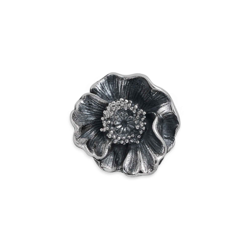 Nina Designs Sterling Silver Poppy Solderable Charm 11x11mm