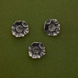 Sterling Silver Poppy Solderable Charm 11x11mm