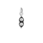 Luxe Silver Plate Two Peas in a Pod Charm 18x4mm