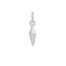 Luxe Silver Plate Spike Charm 15x3mm