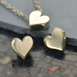 Luxe Silver Plate Heart Bead 7x8mm