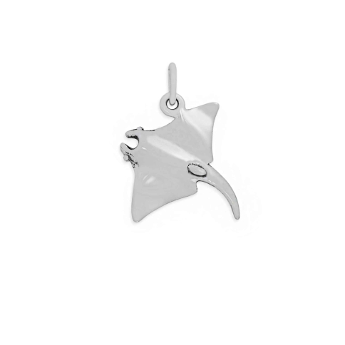 Luxe Silver Plate Manta Ray Charm 18x15mm