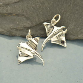 Luxe Silver Plate Manta Ray Charm