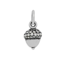 Luxe Silver Plate Acorn Charm 15x7mm