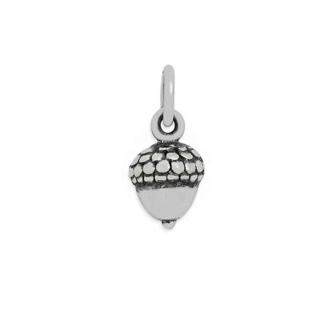 Luxe Silver Plate Acorn Charm 12x6mm