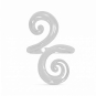 Luxe Silver Plate Double Swirl Adjustable Ring