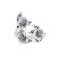 Luxe Silver Plate Adjustable Dogwood Flowers Ring