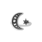 Luxe Silver Plate Adjustable Moon Phase Ring