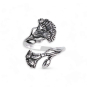 Silver Plate Adjustable Carnation Ring - January 