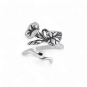 Silver Plate Adjustable Morning Glory Ring - September