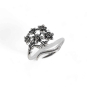 Silver Plate Adjustable Narcissus Ring 